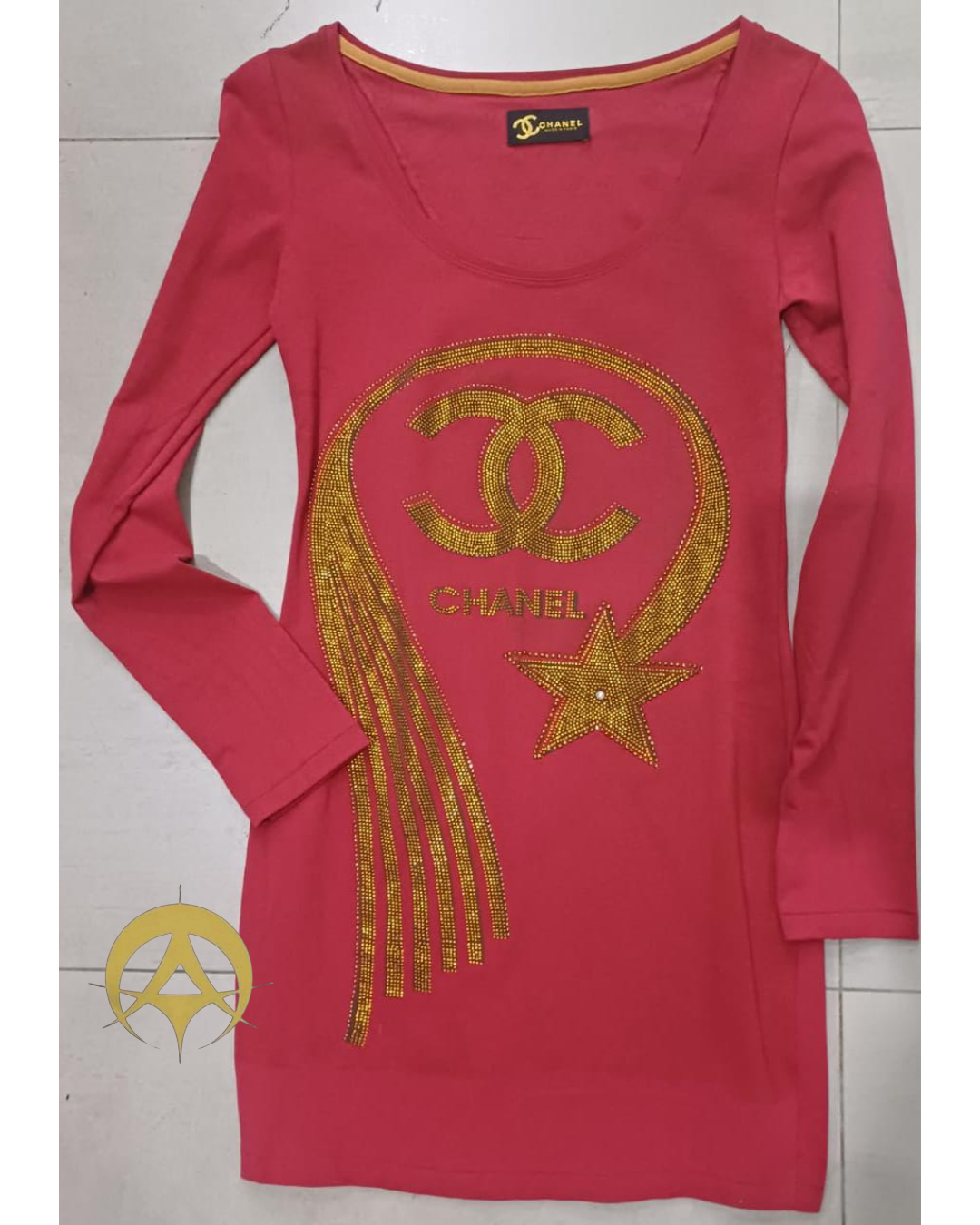 vestido manga larga - Imagen 2